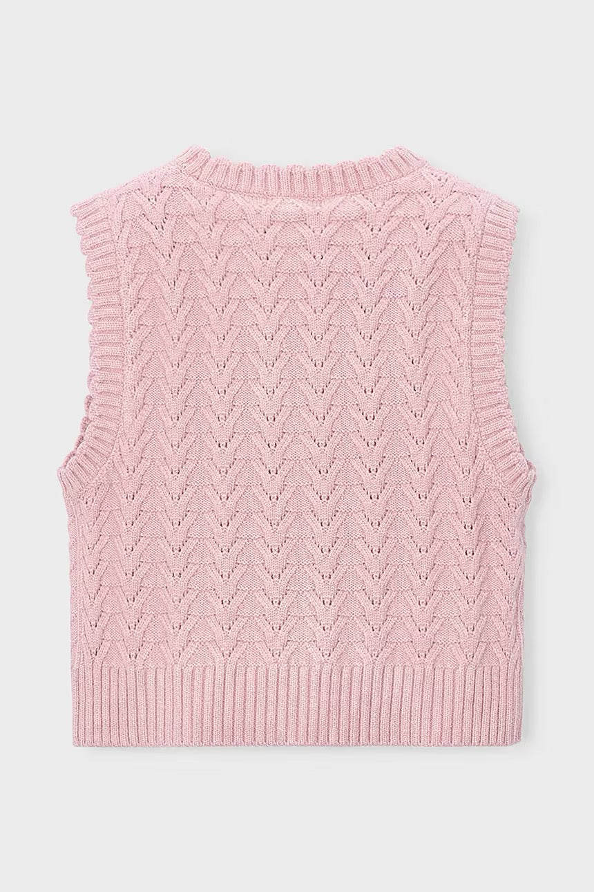 Vest Knitting Pastel Mix