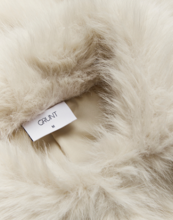 Jakke GRAnna Fur Dark Beige