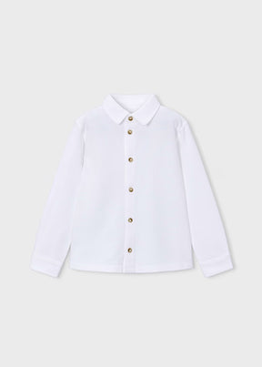 Skjorte Pique Knit White