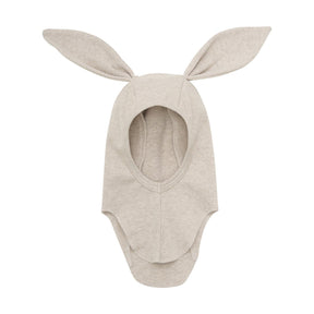 Balaclava Ears Cotton Rib Camel Melange