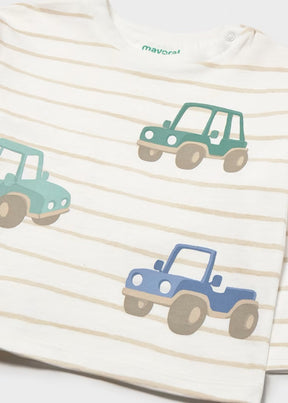 Genser Striped Car Print Mole