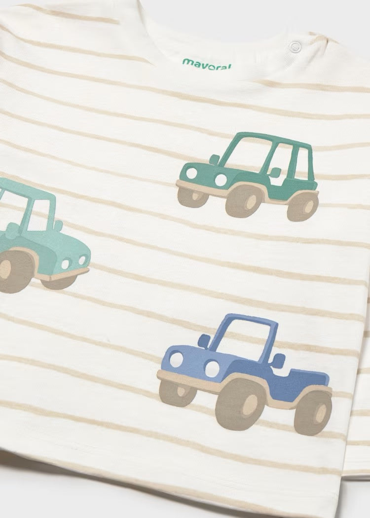 Genser Striped Car Print Mole