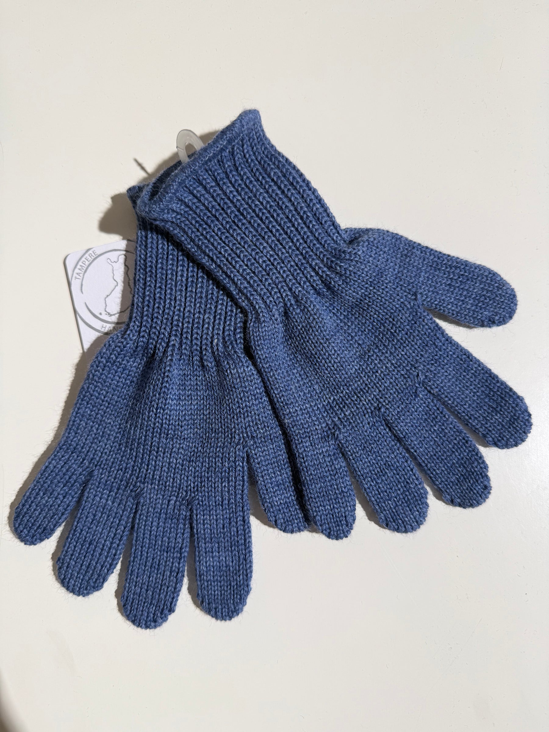 Votter Gloves Ull Blåmelert