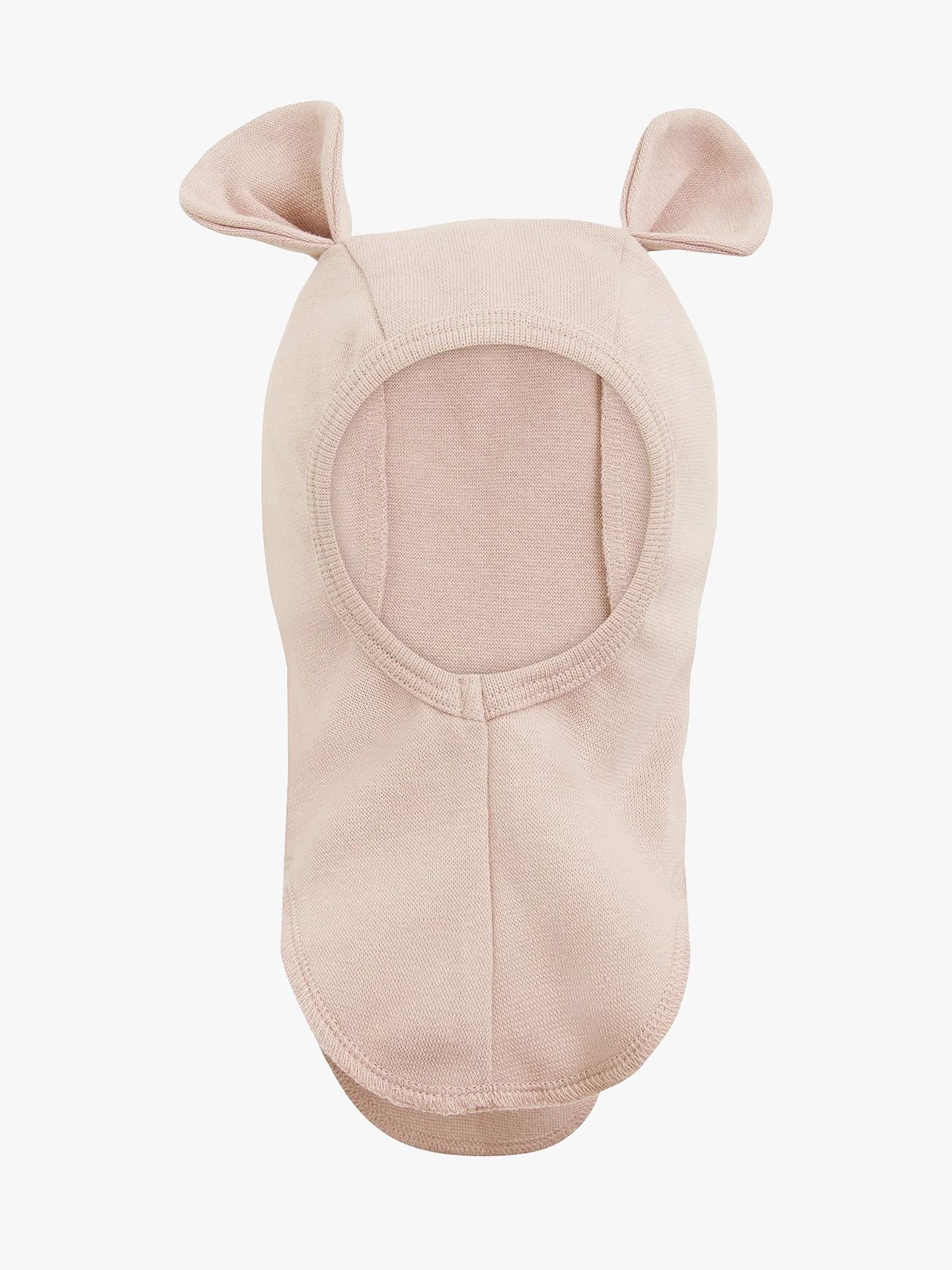 Balaclava Ears Cotton Rib Camel Melange