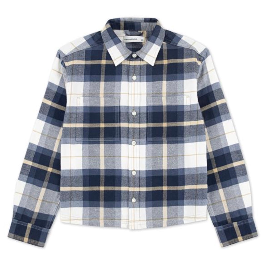 Skjorte Traditional Flannel Blue