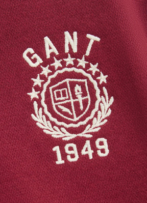 Hettegenser Collegiate Graphic Zip Plumped Red