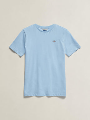 T-skjorte Shield Ss Sky Blue