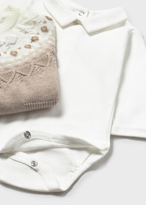 Sett 3-deler Knit Dune Heather