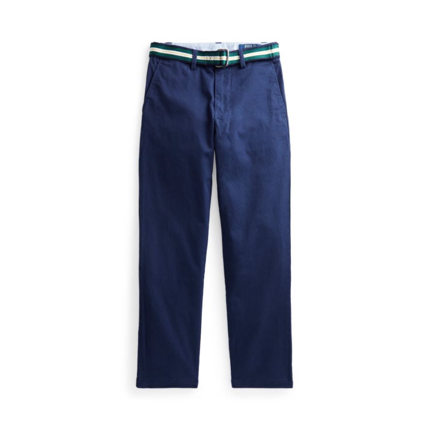 Bukse Chinos m/belte Navy