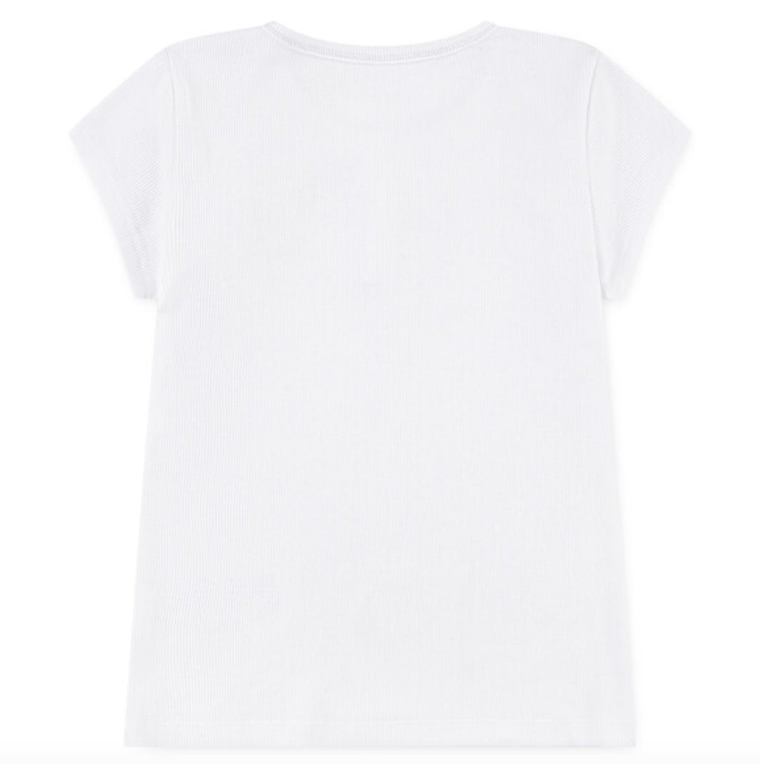 T-skjorte Henley Bright White