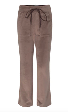 Bukse Hermine Velour Taupe