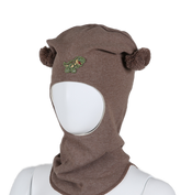 Balaclava Bomull Dinosaur Brunmelert