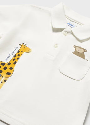 T-skjorte Polo Animal Cream