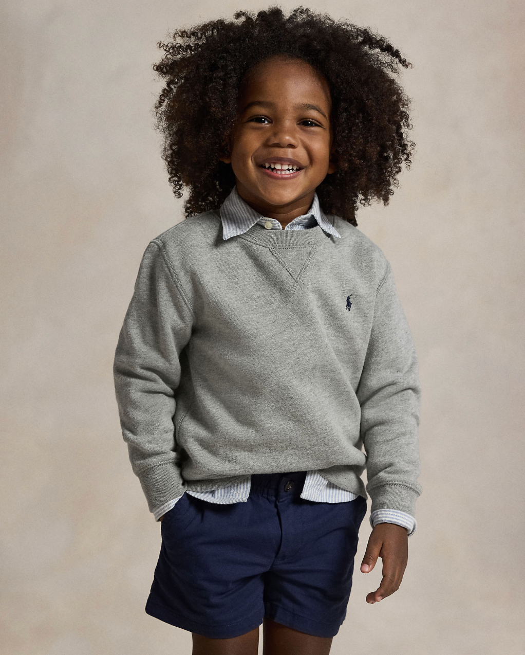 Genser Basic Crewneck Dark Sport Heather