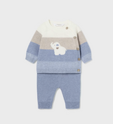 Sett Striper Jumper Cerulean Heather