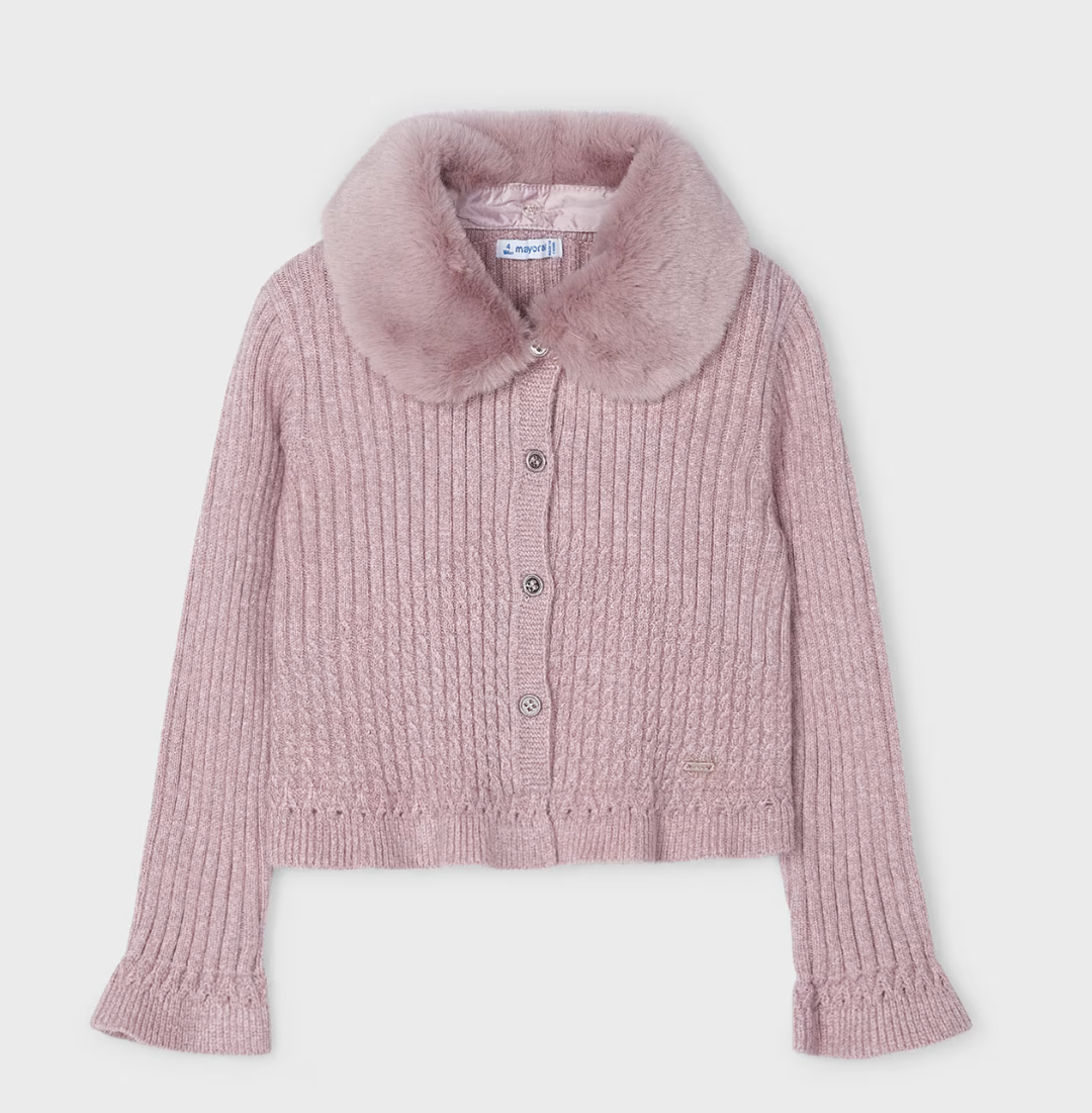 Cardigan M/Pels Rosa