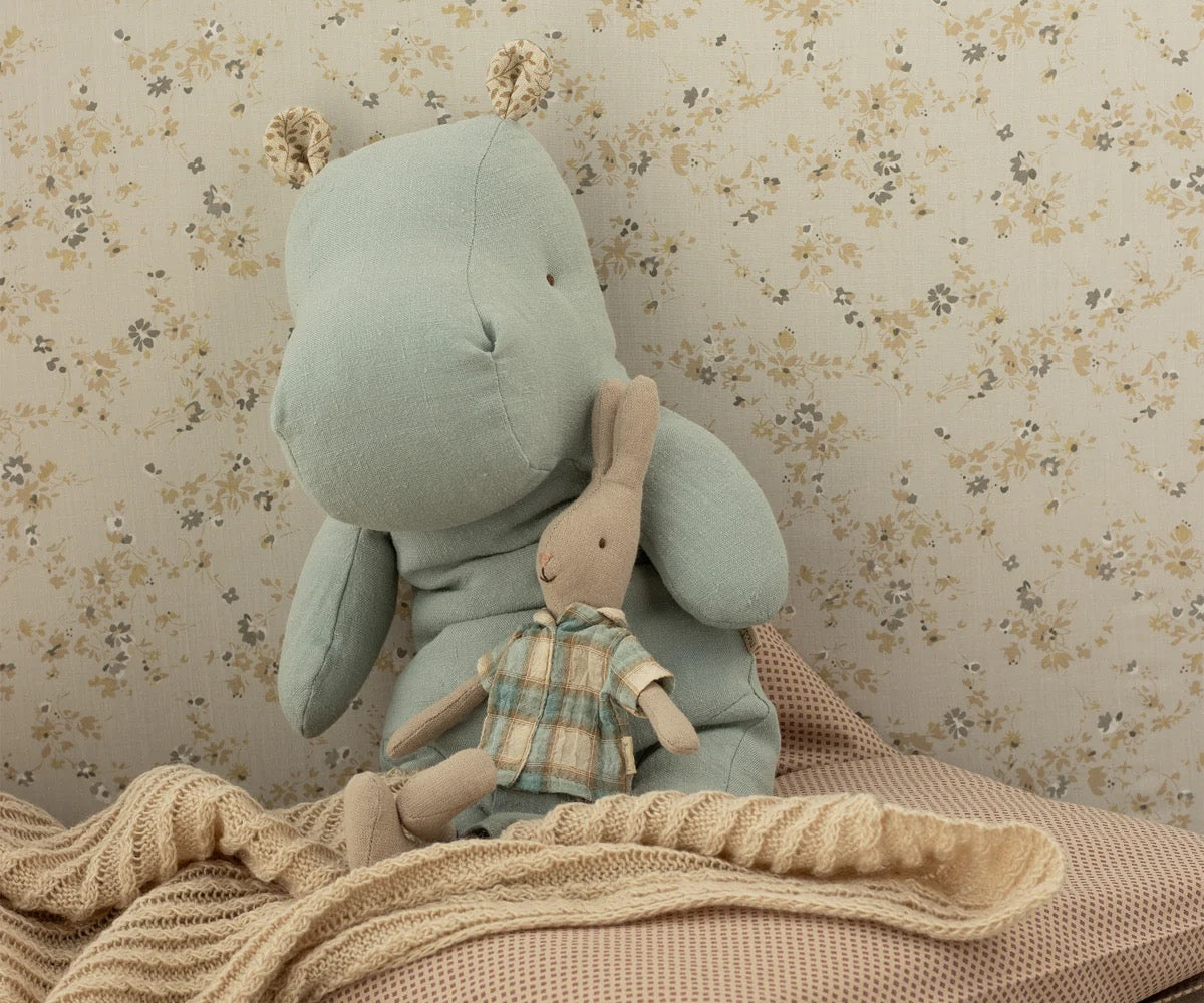 Kosedyr Safari Friends Hippo Medium Blue Grey