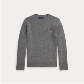 Genser Wool Crewneck Grey Heather