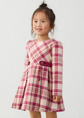 Kjole Plaid Raspberry