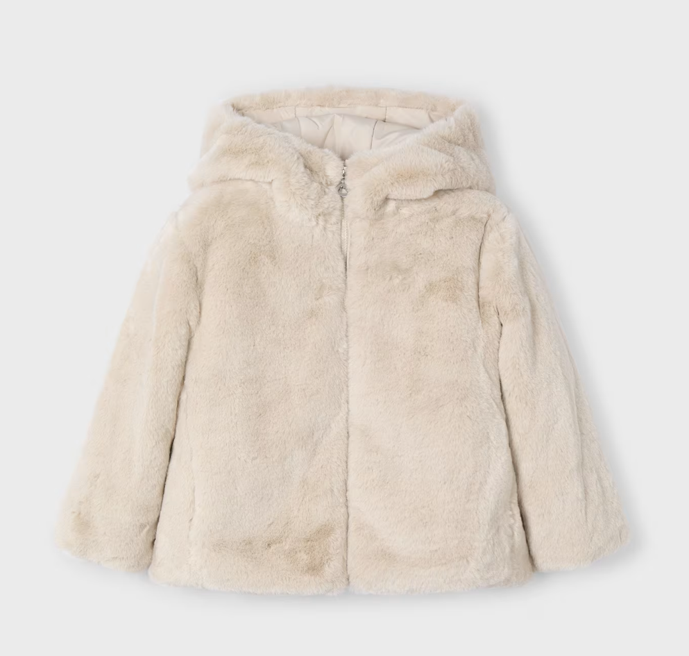 Jakke Coat Fur Sand