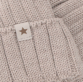Lue Knit Alpaca Pompom Camel Melange