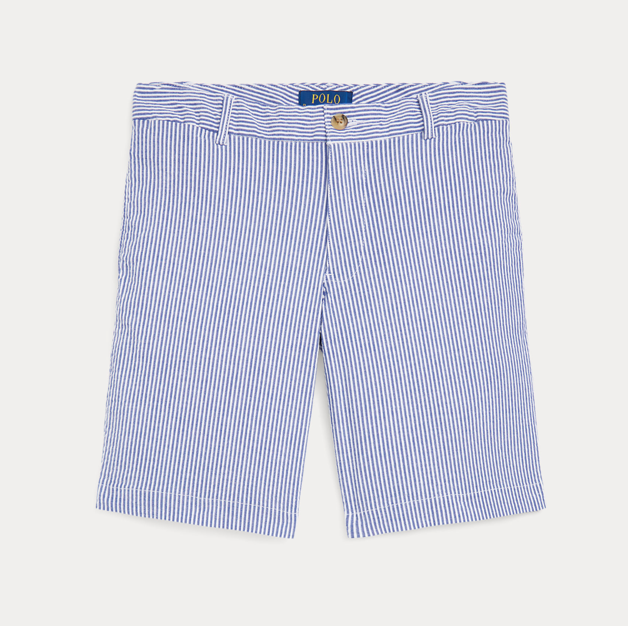 Shorts Stretch Cotton Striper Blue