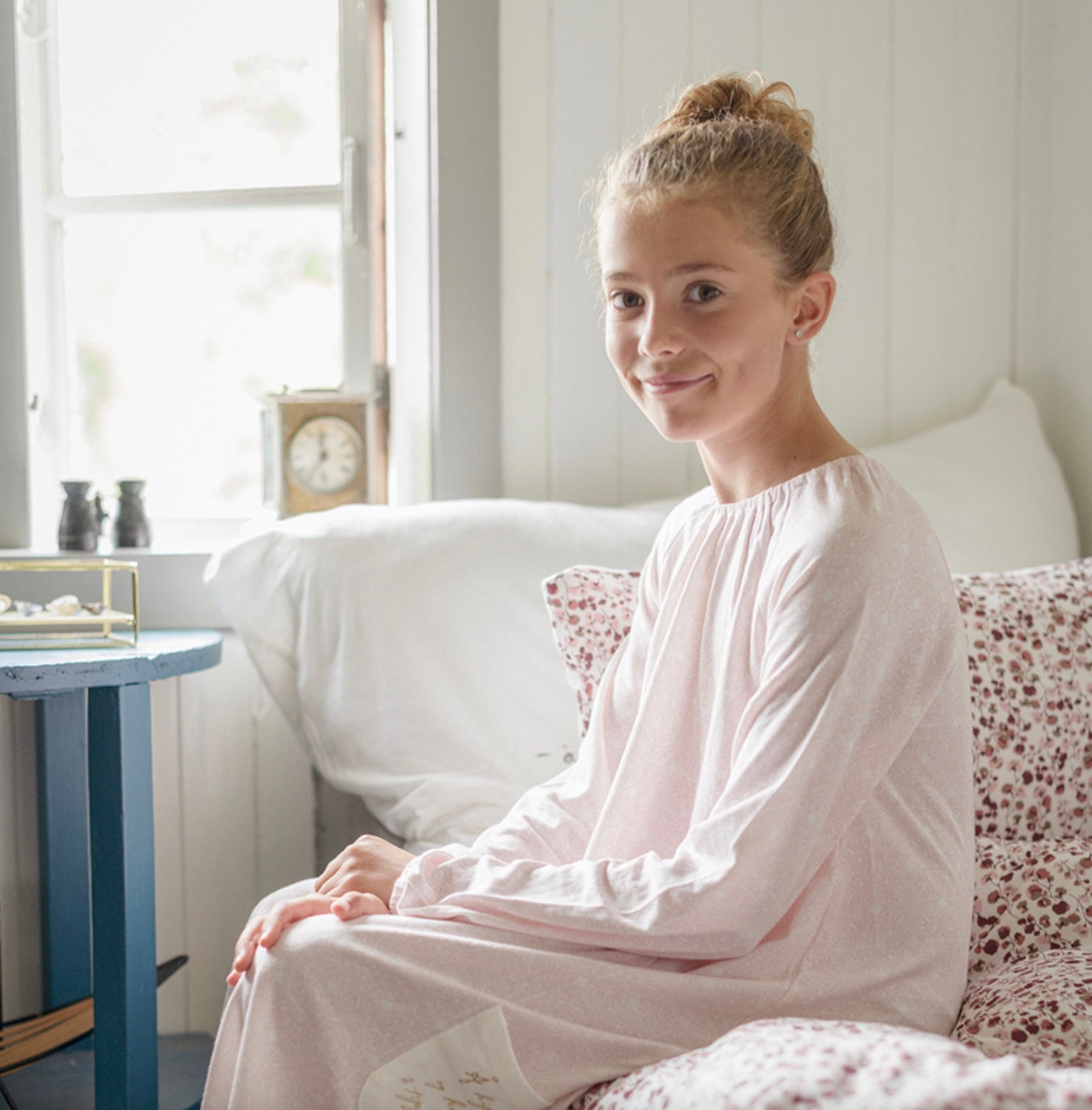 Nattkjole Sisi Vaffel Rosa