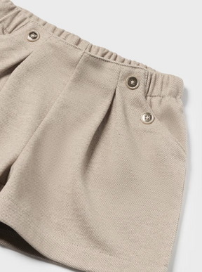 Shorts Twill M/Lommer Beige