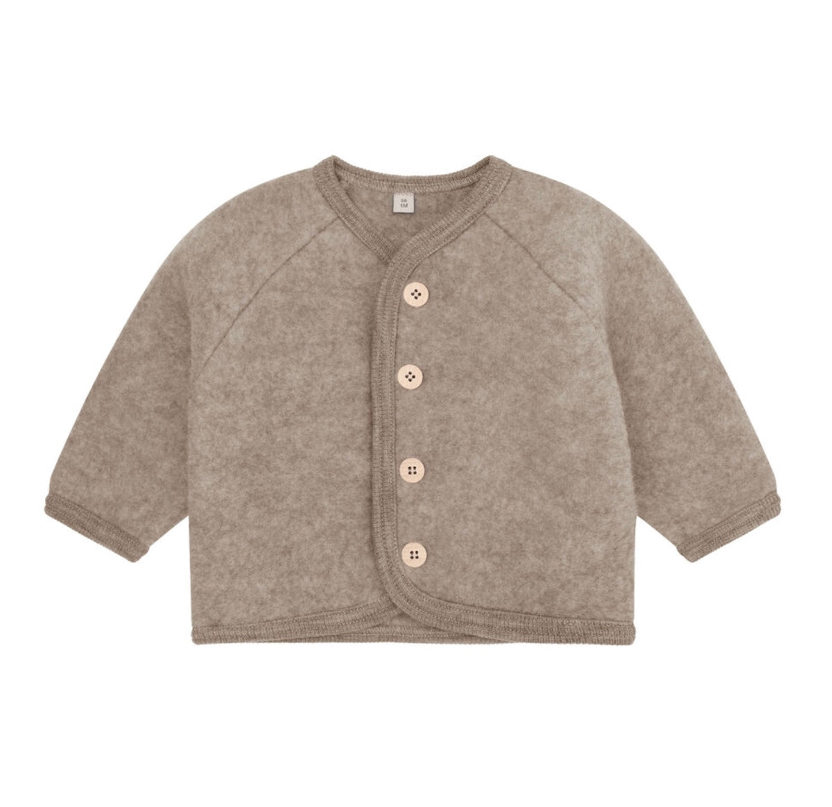 Jakke Wool Fleece Buttons Savannah Melange