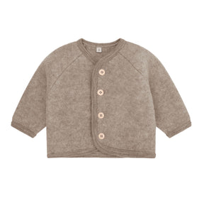 Jakke Wool Fleece Buttons Savannah Melange