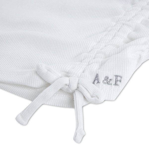 T-Skjorte Knit Top Bright White