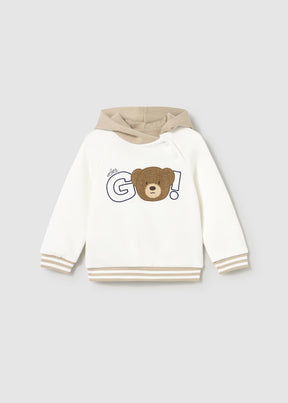 Genser Hoodie Teddy Bear Cream