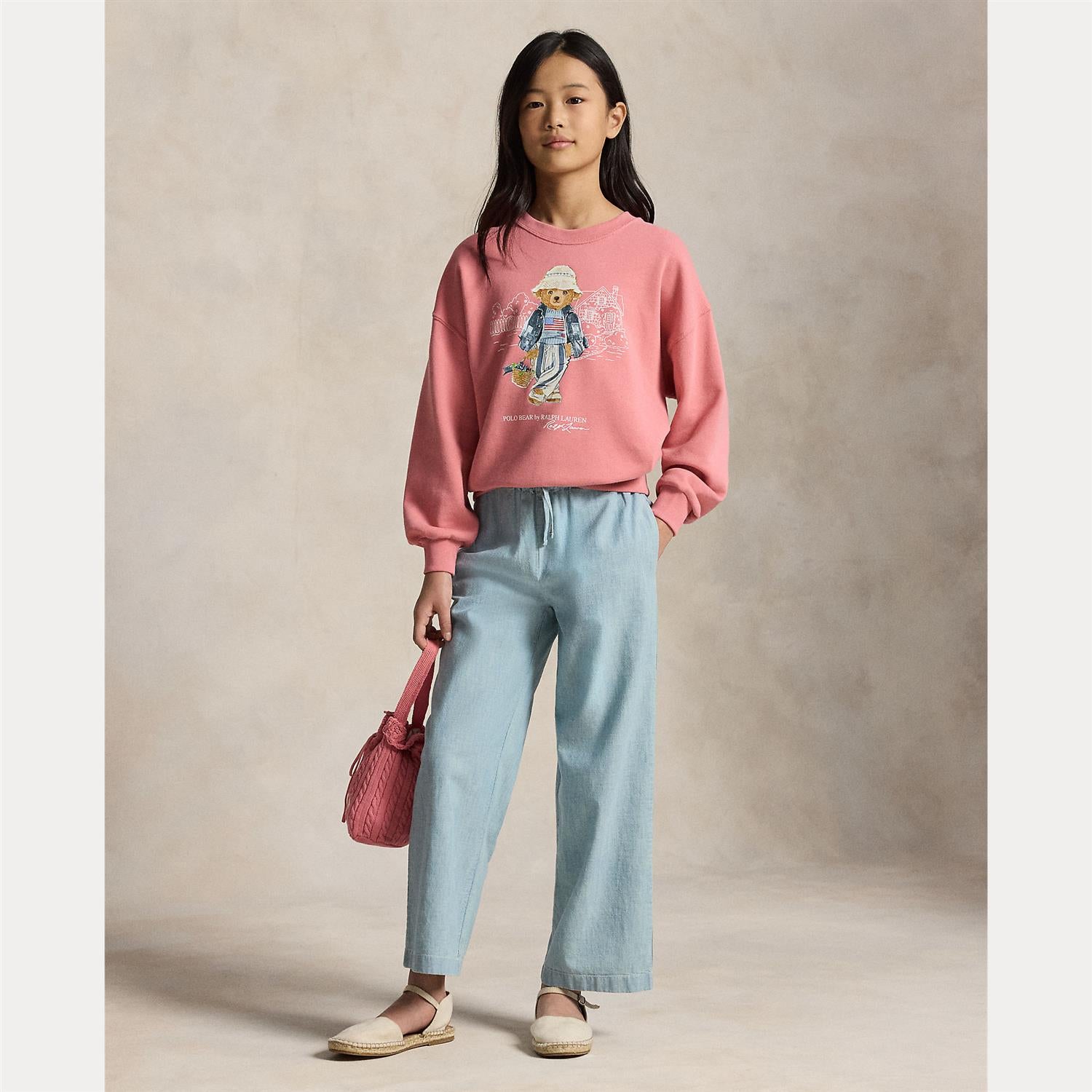 Genser Polo Bear Sweatshirt Pink
