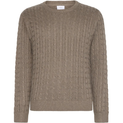 Genser GRTue Cable LS Knit Nature Melange