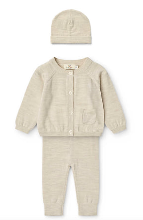 Sett Classic Merino Pale Cream Melange