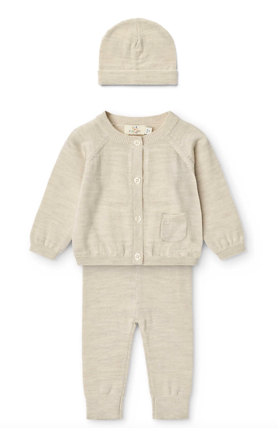 Sett Classic Merino Pale Cream Melange