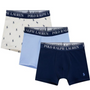 Boxer 3 pk. Cotton Stretch Office Blue