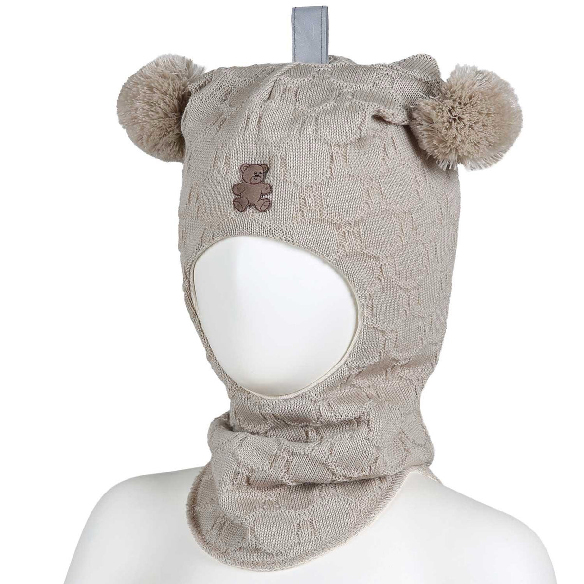 Balaclava Ull Teddy Dusk Latte