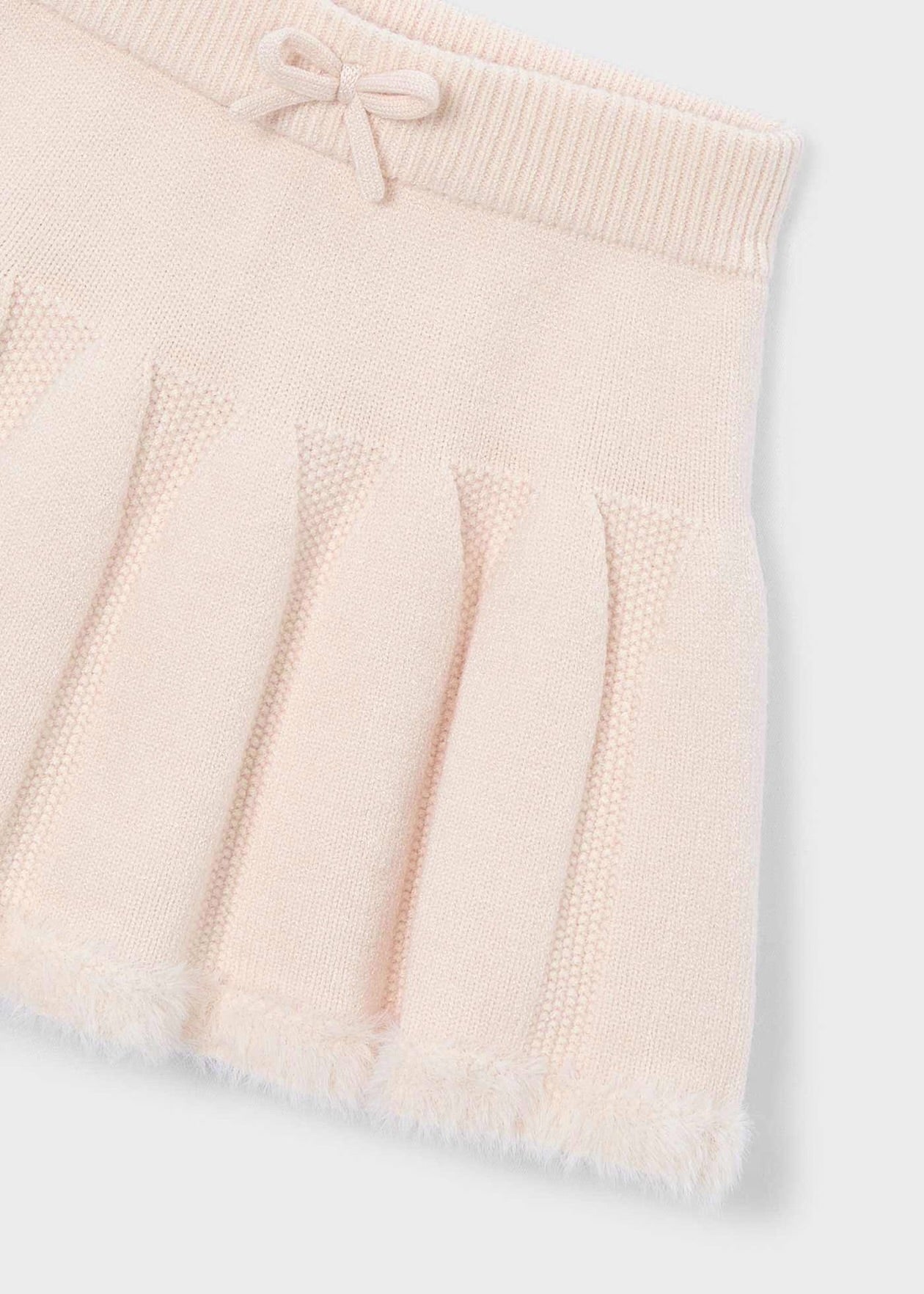 Skjørt Knitted/Faux Fur Almond