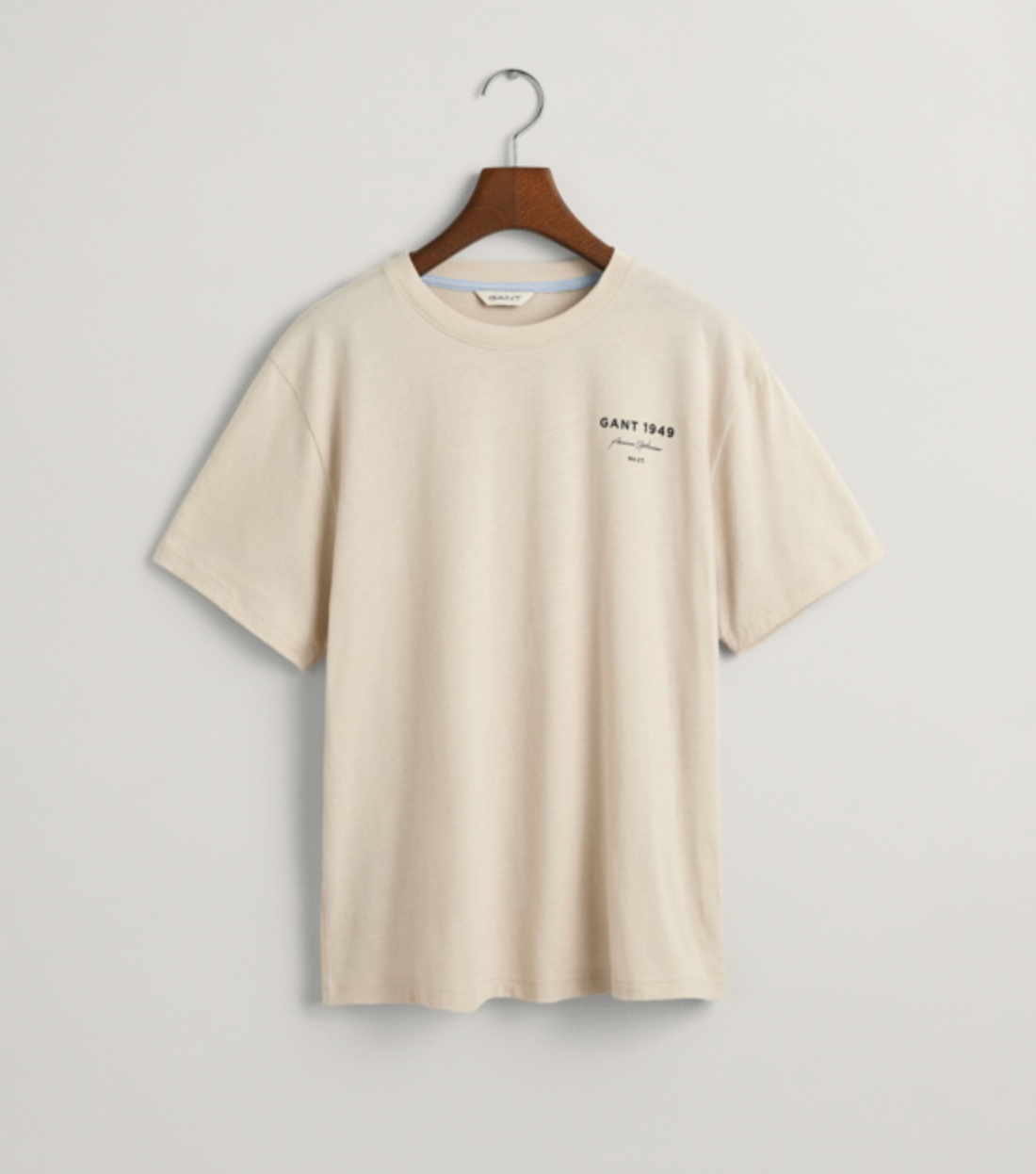 T-Skjorte Graphic Script Relaxed Soft Oat