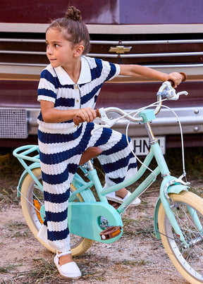 Sett Cardigan/Bukse Knit Porcelain