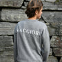 Genser Knit Logo Grey Melange