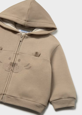 Hettejakke Zip Animal Hazelnut
