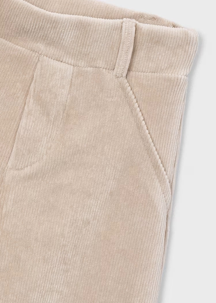 Bukse Corduroy Wide Beige