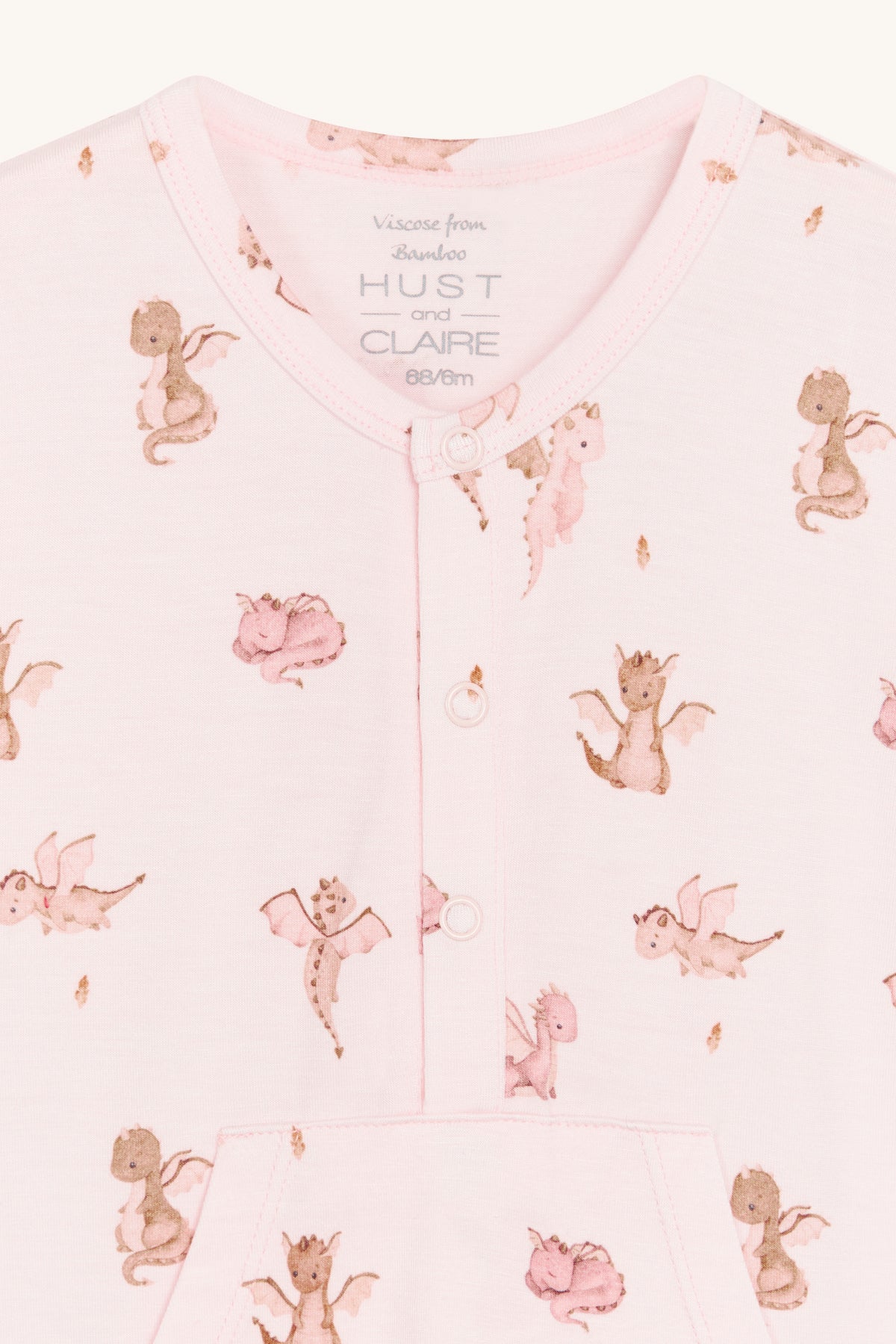 Romper Milu Bambus Print Rosa