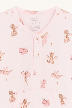 Romper Milu Bambus Print Rosa