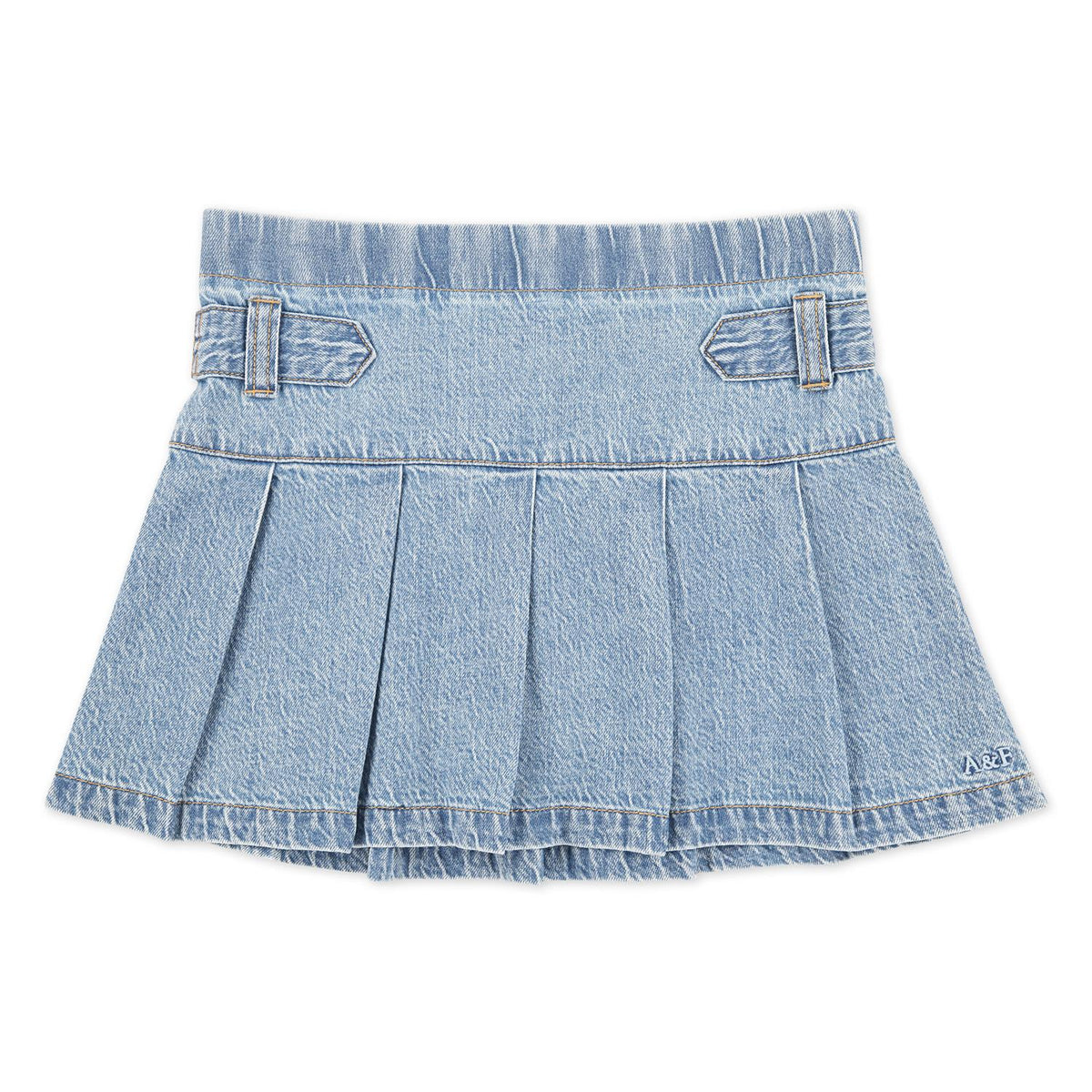 Skort Pleated Denim Twirl