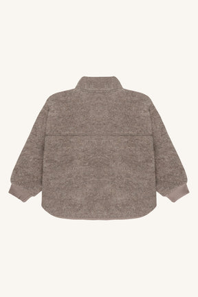 Jakke Emi Zip Wool Deer Melange