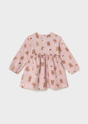 Kjole Printed Dog/Bow Rosa