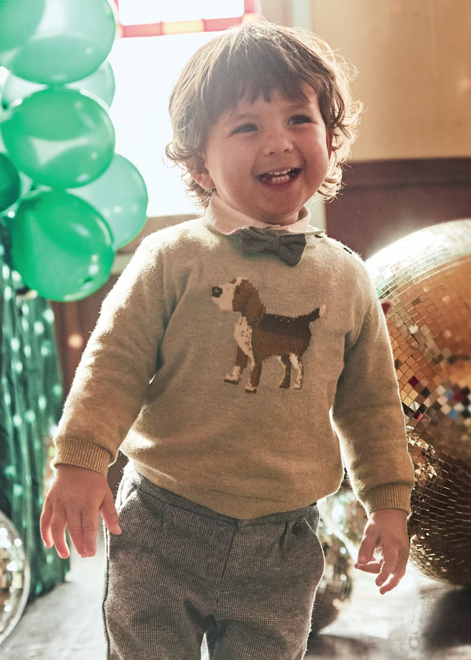 Genser Hund Bright Beige